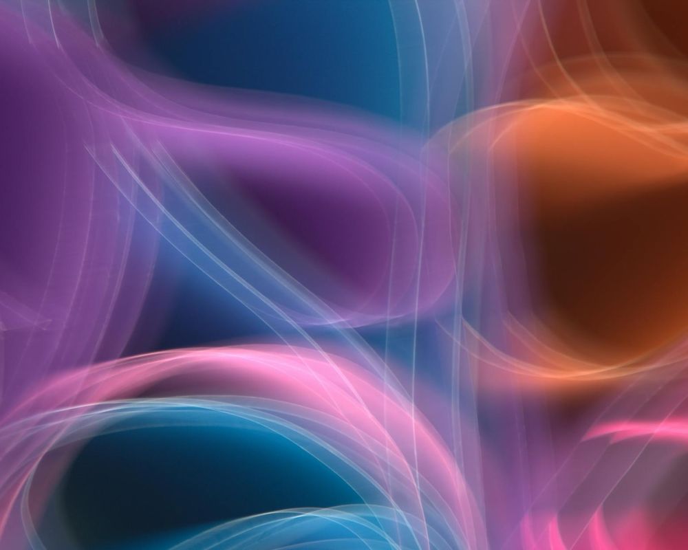 Artistic representation of light trails following a human movement